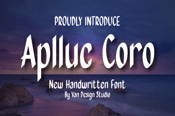 Aplluc Coro: The Perfect Handwritten Font for Crafters