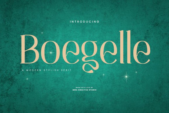 Boegelle Typeface for Modern Editorial Design