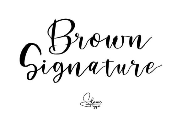 Brown Signature: A Refined Typeface for Editorial Design