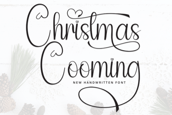 Christmas Cooming Font for Editorial Design