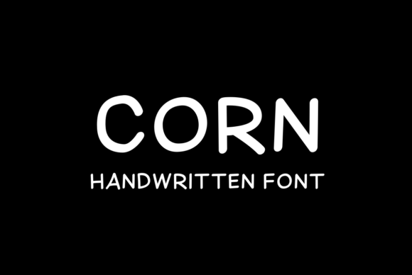 Corn Font: Handwritten Charm for Makers