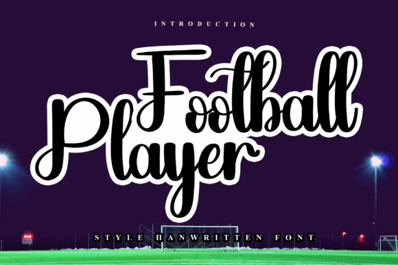 Football Player Font for Handmade Brands