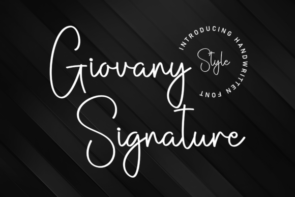 Giovany Signature Typeface for Elegant Branding