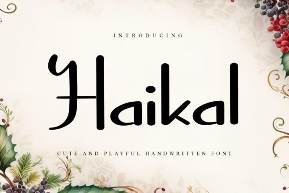 Haikal: The Elegant Script Font for Editorial Design