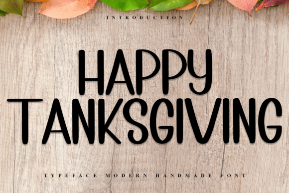 Happy Tanksgiving Font for Small Business Branding