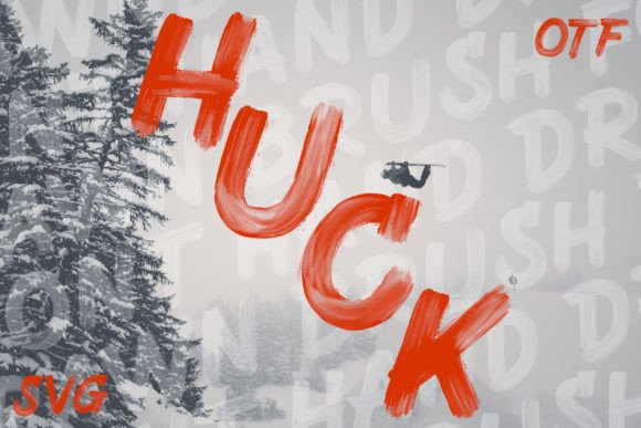 Huck: The High-Energy Hand-Brushed Font for Bold Marketing