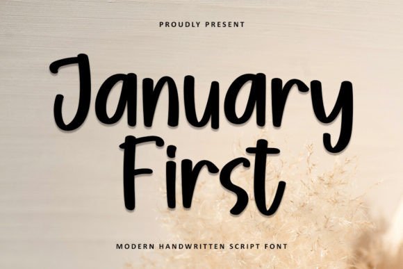 January First Typeface for Festive Branding