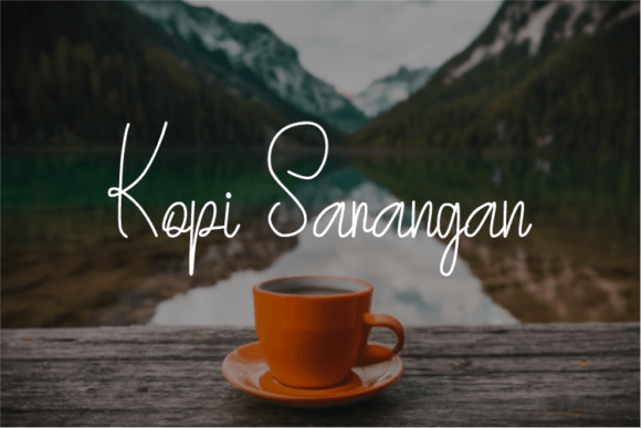 Kopi Sarangan: A Handwritten Typeface for Modern Branding
