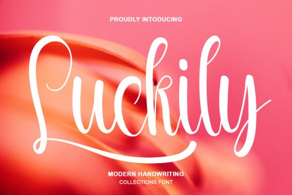 Luckily Typeface: Elevate Your Brand with Script Handwritten Fonts