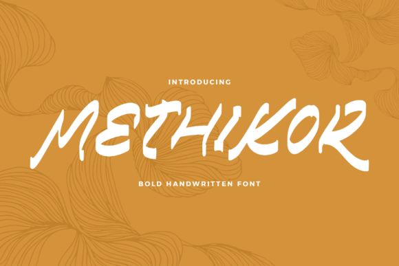 Methikor: An Elegant Handwritten Font for Editorial Design
