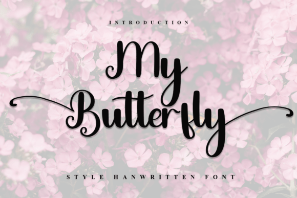 My Butterfly Typeface for Festive Branding