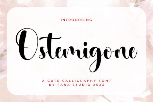 Ostemigone: A Handwritten Font for Branding