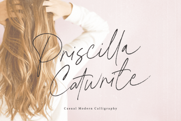 Priscilla Catwrite: A Modern Calligraphy Typeface