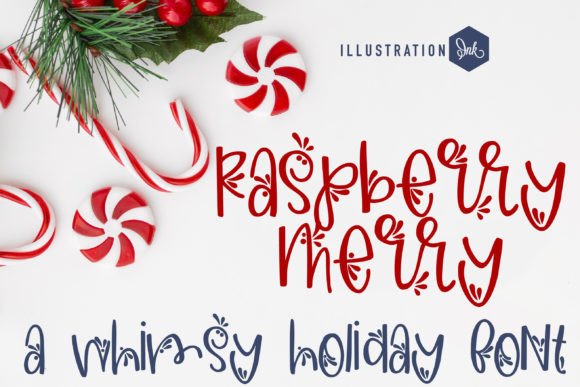 Raspberry Merry: A Festive Font for Holiday Branding