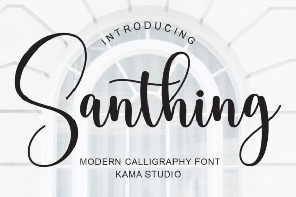 Santhing Font for Elegant Editorial Design