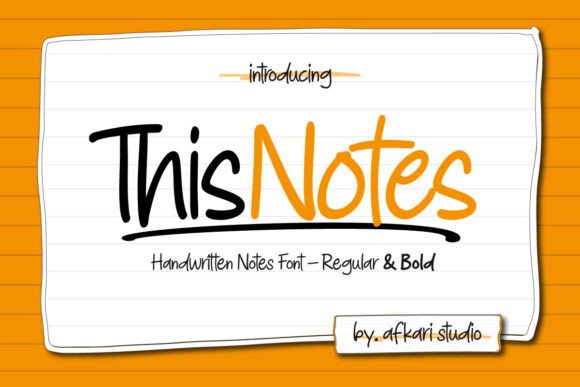 This Notes Font for Authentic Branding