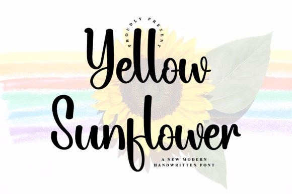 Yellow Sunflower: A Warm Handwritten Font for Makers